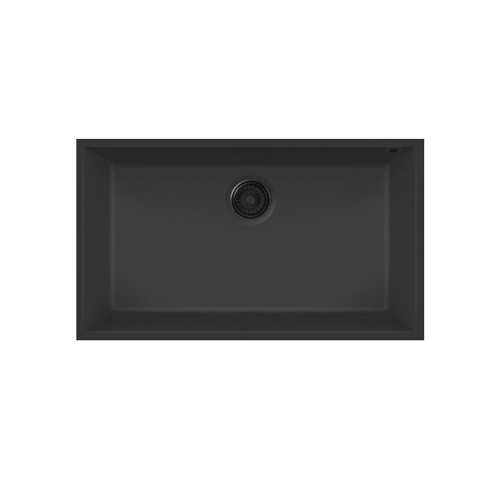 Zlewozmywak Elleci QUADRA 130 BSO podw. 760x440mm G40 Tutto Nero LGQ13040BSOA66