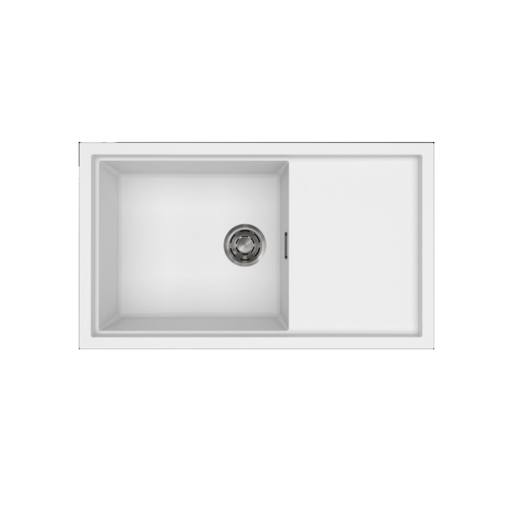 Zlewozmywak Elleci SINTESI 410 860x500mm K96 White LKS41096