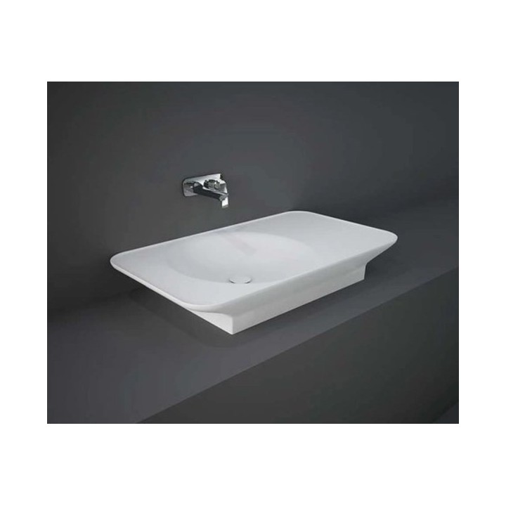 VALET Umywalka podwieszana & nablatowa 92x50,5 cm blat P biały mat VALWB09200500A Rak Ceramik