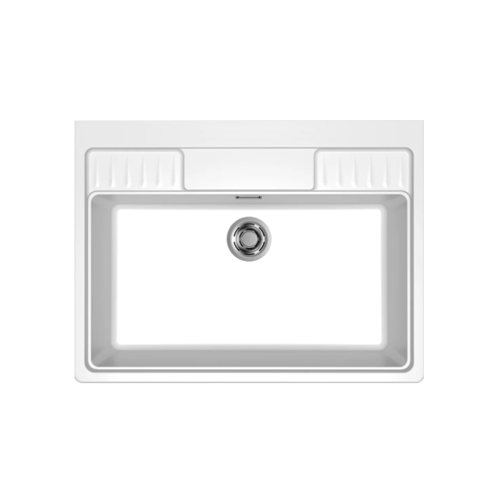 Zlewozmywak Elleci SPAZIO 900 XL 900x665mm K96 White LKS90096XLP