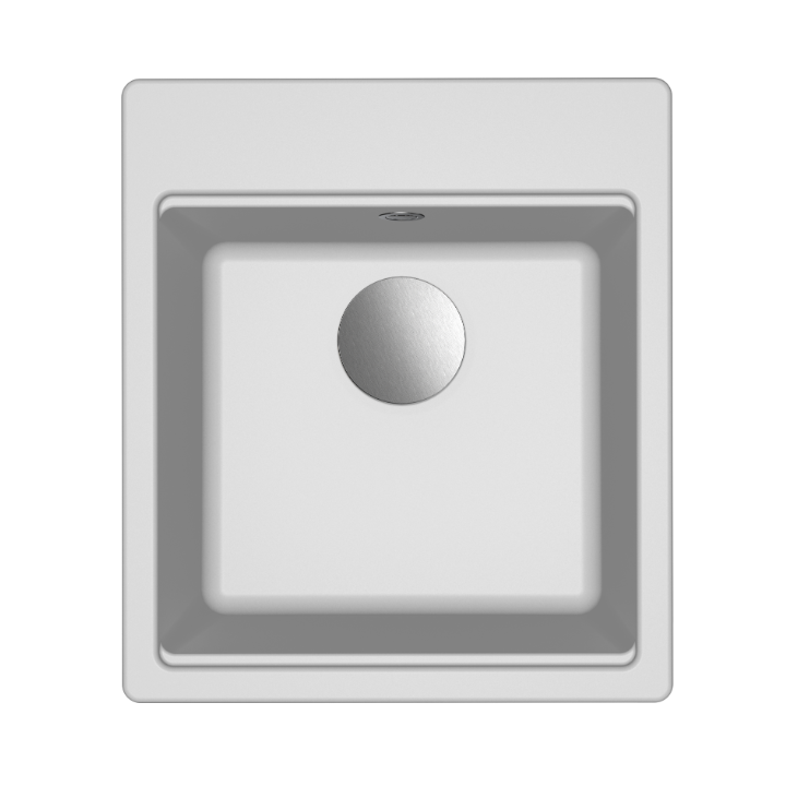 Zlewozmywak Elleci Time 102 450x510mm G68 Bianco LG210268FIXCI