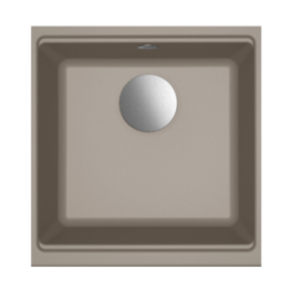 Zlewozmywak Elleci Time 102 410x430mm G43 Tortora podwieszany LG210243FIXCIBSO