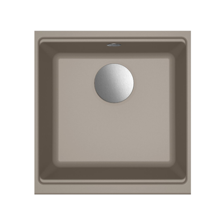 Zlewozmywak Elleci Time 102 410x430mm G43 Tortora podwieszany LG210243FIXCIBSO