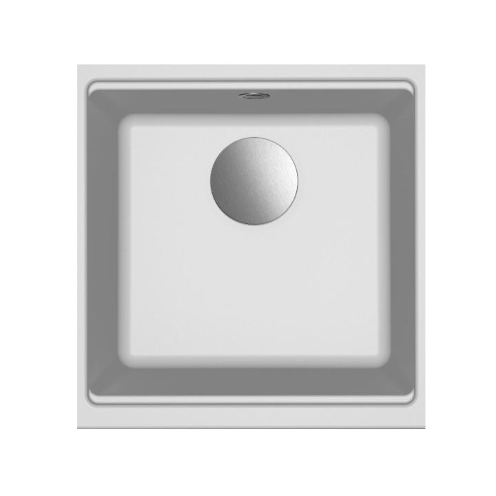 Zlewozmywak Elleci Time 102 410x430mm G68 Bianco podwieszany LG210268FIXCIBSO