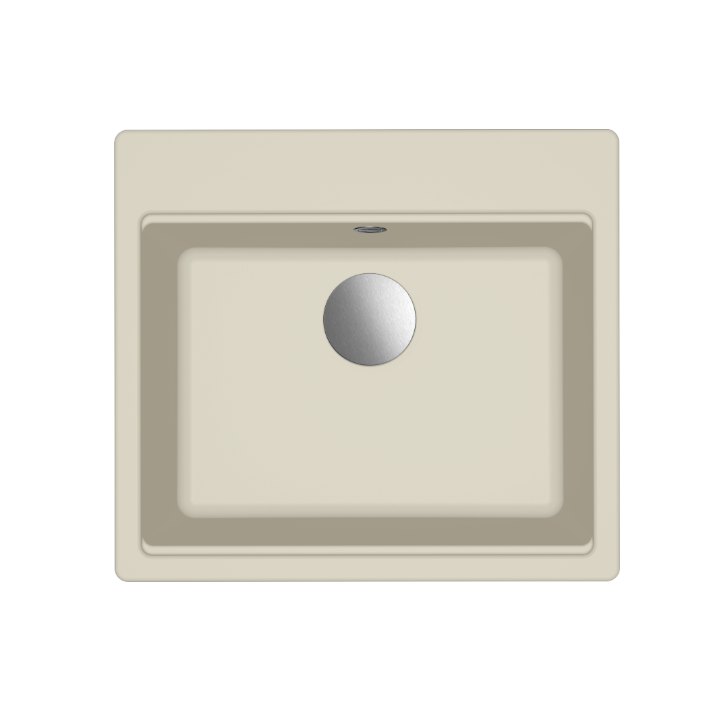 Zlewozmywak Elleci Time 105 570x510mm G39 Bianco Soft LG210539FIXCI