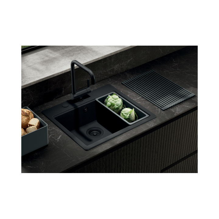 Zlewozmywak Elleci Time 105 570x510mm G40 Nero LG210540FBXCB