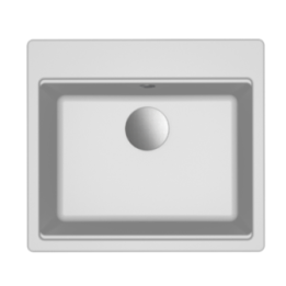 Zlewozmywak Elleci Time 105 570x510mm G68 Bianco LG210568FIXCI