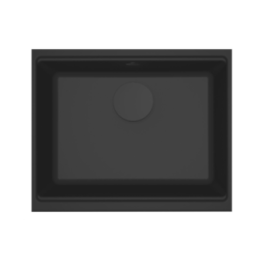 Zlewozmywak Elleci Time 105 530x430mm G40 Nero podwieszany LG210540FBXCBBSOK