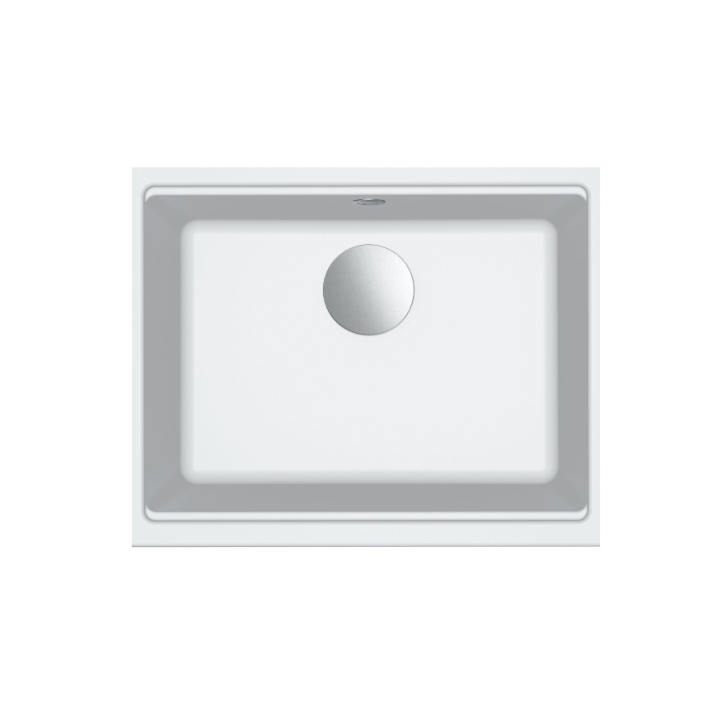 Zlewozmywak Elleci Time 105 530x430mm G68 Bianco podwieszany LG210568FBXCBBSOK