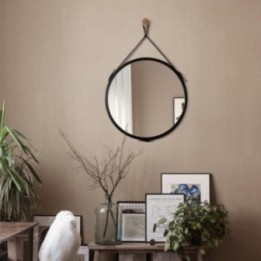 LUSTRO NA SKÓRZANYM PASKU SCANDI BELT 60cm GieraDesign SCD/BT/B/60