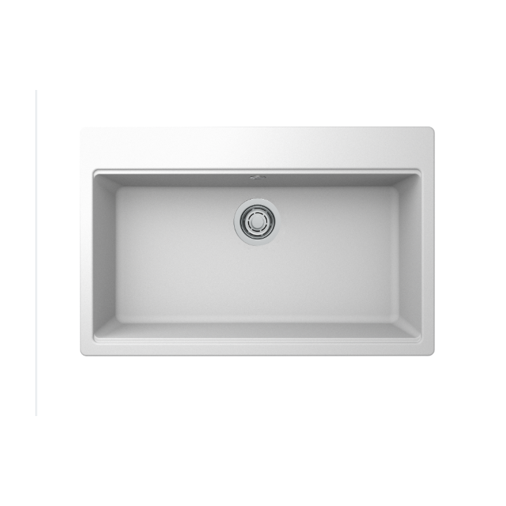Zlewozmywak Elleci Time 130 790x510mm G68 Bianco LG213068FIXCI