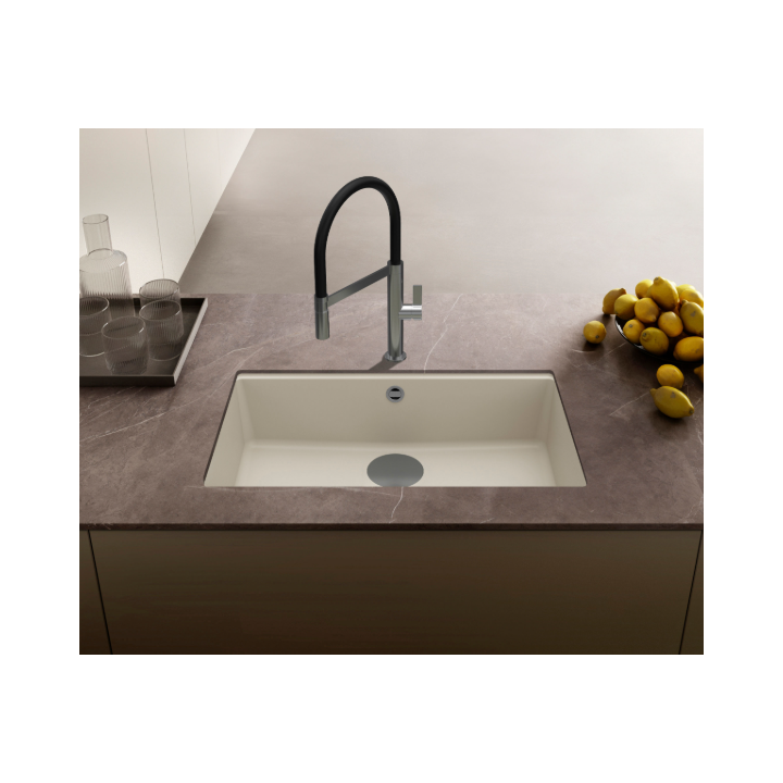 Zlewozmywak Elleci Time 130 750x435mm G39 Bianco Soft podwieszany LG213039FIXCIBSOK
