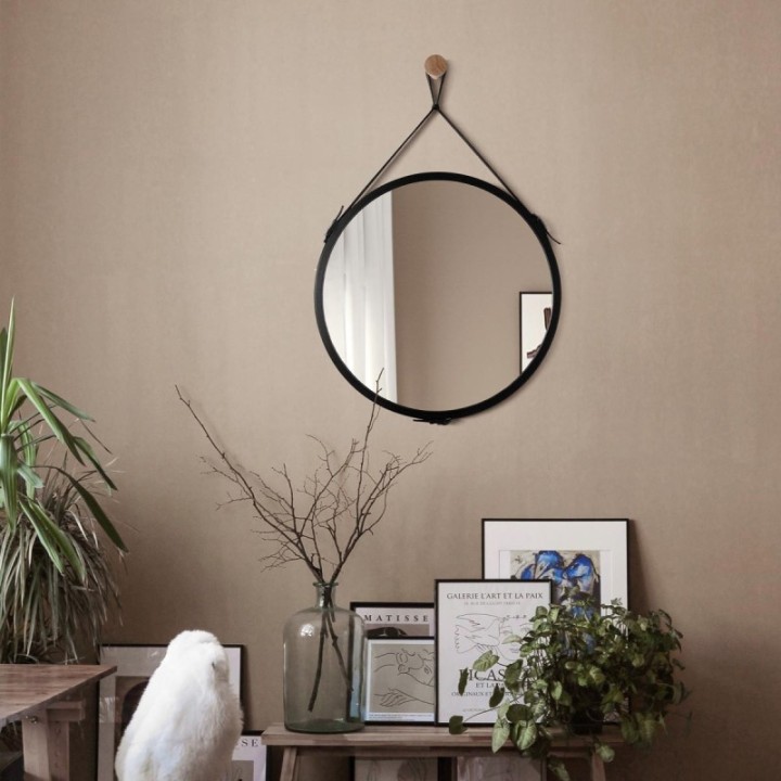 LUSTRO NA SKÓRZANYM PASKU SCANDI BELT 70cm GieraDesign SCD/BT/B/70