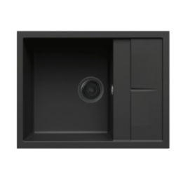 Zlewozmywak Elleci UNICO 125 650x500mm G40 Tutto Nero LGU12540A66