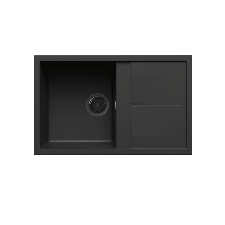 Zlewozmywak Elleci UNICO 300 790x500mm G40 Tutto Nero LGU30040A66