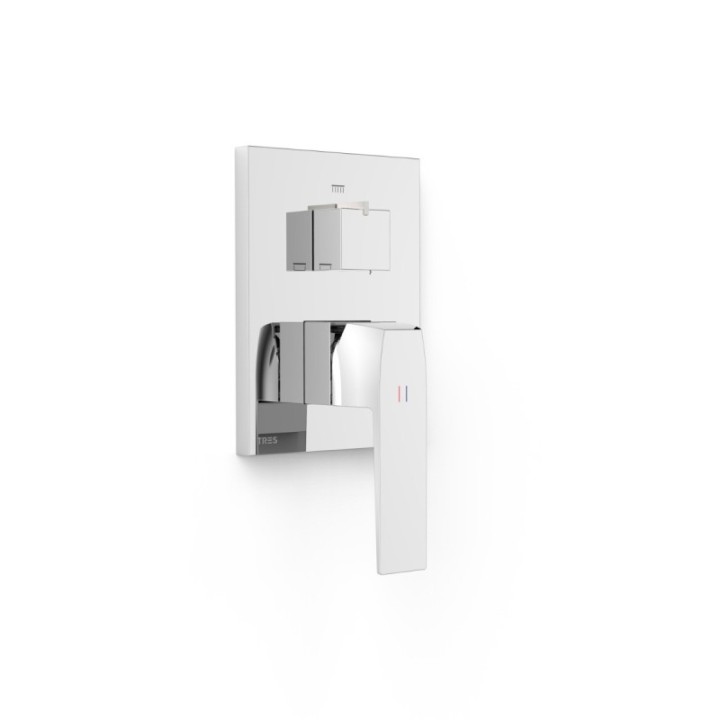 Maskownica do wpuszczanego korpusu 3-drożnego Rapid-box TRES SLIM chrom 20227310