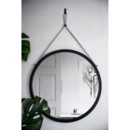 LUSTRO SCANDI POWER CHEVRON – WISZĄCE CZARNE 70cm SCP/CH/B/70