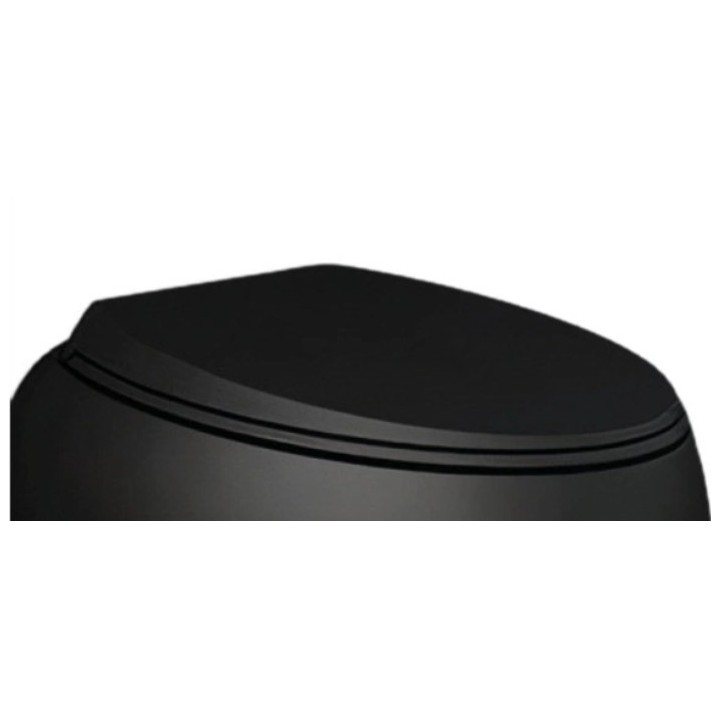 CLOUD Deska WC W/O czarny mat CLOSC391504