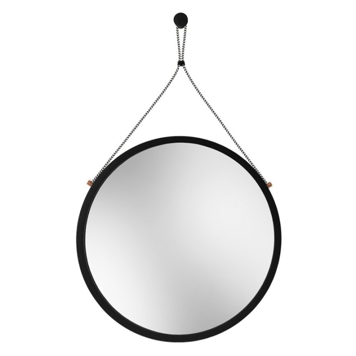 LUSTRO SCANDI POWER CHEVRON – WISZĄCE CZARNE 80cm SCP/CH/B/80