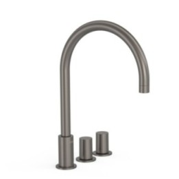 Tres Max bateria umywalkowa 3-otworowa Grafit 06110501GR