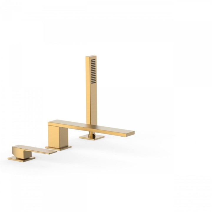 SLIM COLORS Bateria wannowa trzyotworowa złota mat 20216101OM