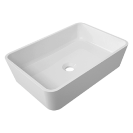 Umywalka nablatowa 50x35 cm Omnires Parma biały połysk PARMAUNBP