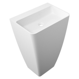 Umywalka 55x43x85 cm Omnires Parma biały połysk PARMAUWBOBP