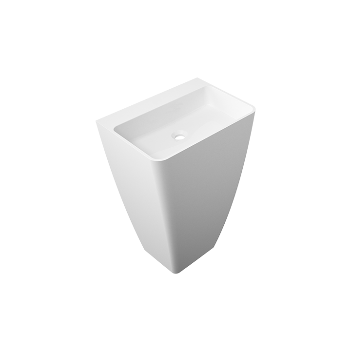Umywalka 55x43x85 cm Omnires Parma biały połysk PARMAUWBOBP