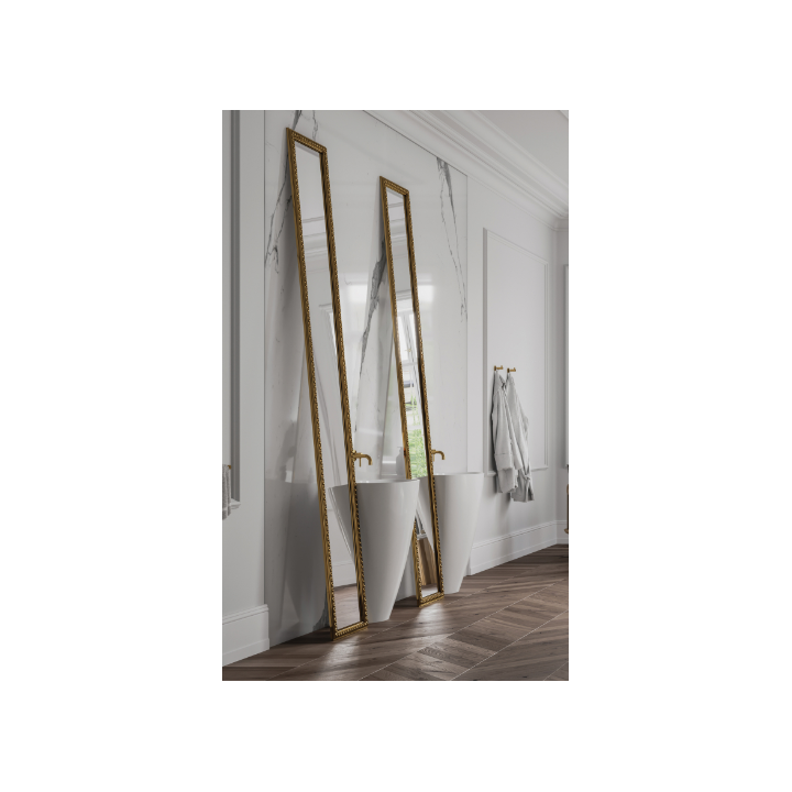 Umywalka 55x43x85 cm Omnires Siena biały połysk SIENAUWBOBP
