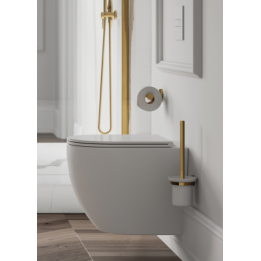 Miska WC 49x37 cm + deska Omnires OTTAWA biały połysk OTTAWAMWBP