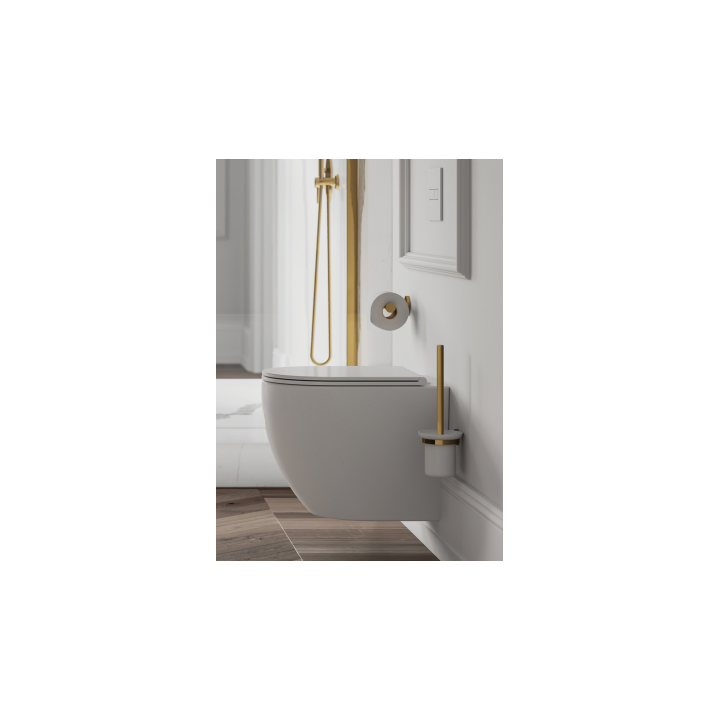 Miska WC 49x37 cm + deska Omnires OTTAWA biały połysk OTTAWAMWBP