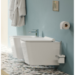 Miska WC 53x36 cm Omnires Boston z deską biały połysk BOSTONMWBP