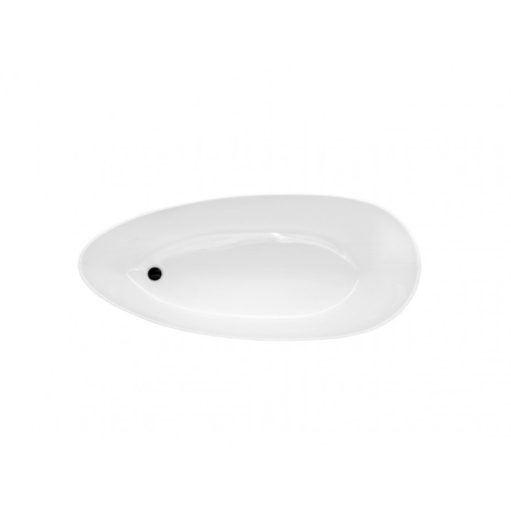 WANNA WOLNOSTOJĄCA BESCO GOYA 160x70 BLACK&WHITE WMD-160-GBW