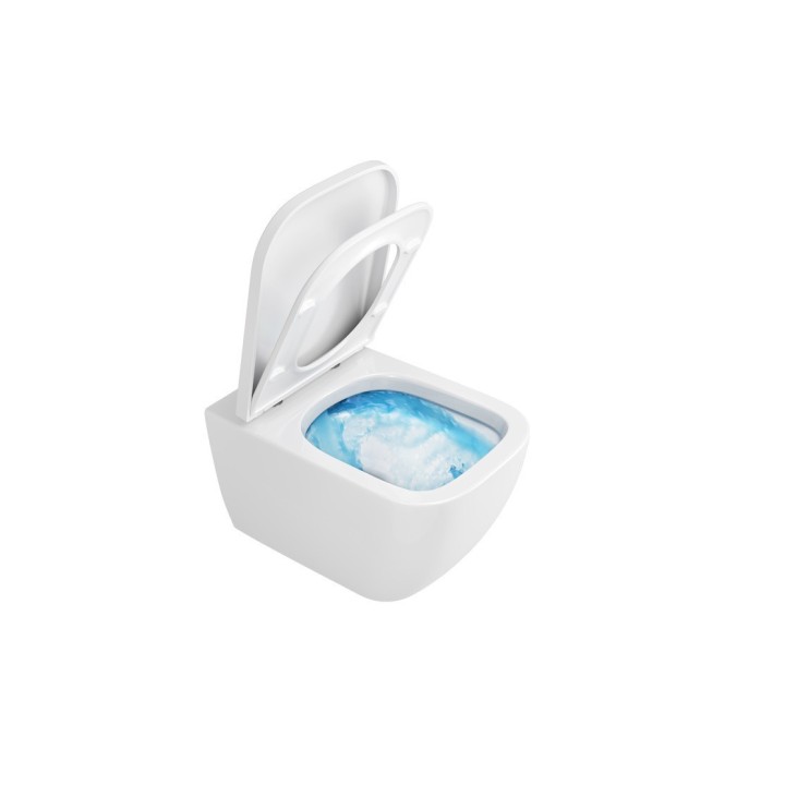 Miska wisząca 50x34,5cm WC NESS+ deska wolnoopadająca CENL.3504.500.WH
