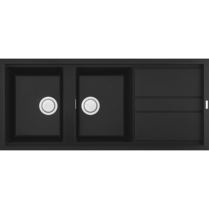 Zlewozmywaki ELLECI BEST 500 GRANITEK nero LGB50040