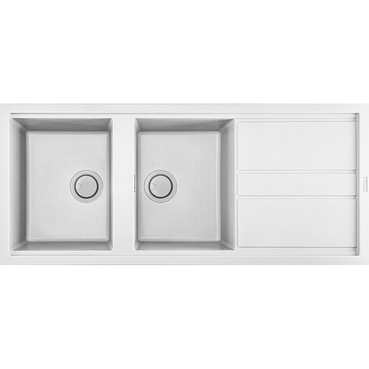 Zlewozmywaki ELLECI BEST 500 GRANITEK bianco LGB50068