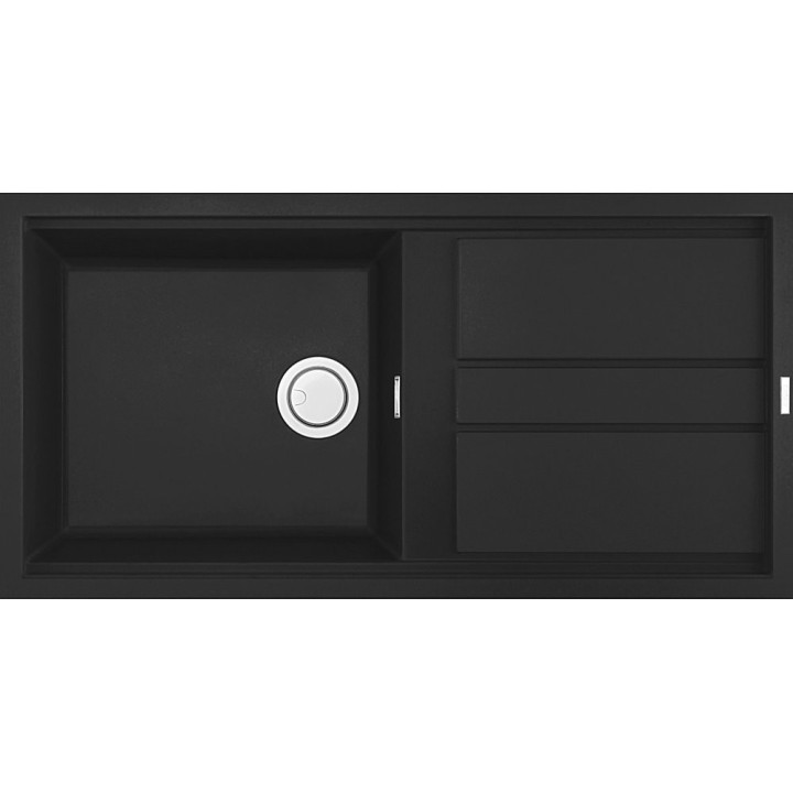 Zlewozmywak ELLECI BEST 480 GRANITEK nero LGB48040