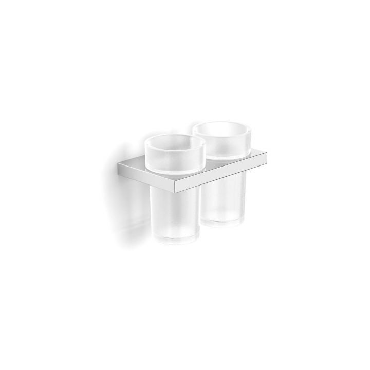 Uchwyt z dwoma szklankami 15,5 cm x 9,5 cm x 12 cm Stella New York 05.412