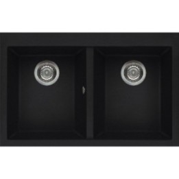 Zlewozmywak ELLECI QUADRA 350 KERATEK PLUS czarny LKQ35086