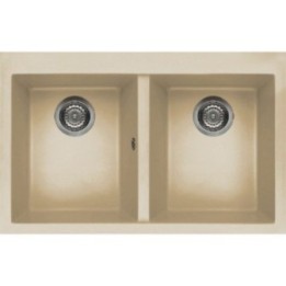 Zlewozmywak ELLECI QUADRA 350 KERATEK PLUS szampan LKQ35095