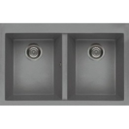 Zlewozmywak ELLECI QUADRA 350 KERATEK PLUS jasnoszary LKQ35097