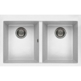 Zlewozmywak ELLECI QUADRA 350 GRANITEK bianco LGQ35068