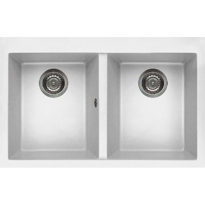 Zlewozmywak ELLECI QUADRA 350 GRANITEK bianco LGQ35068