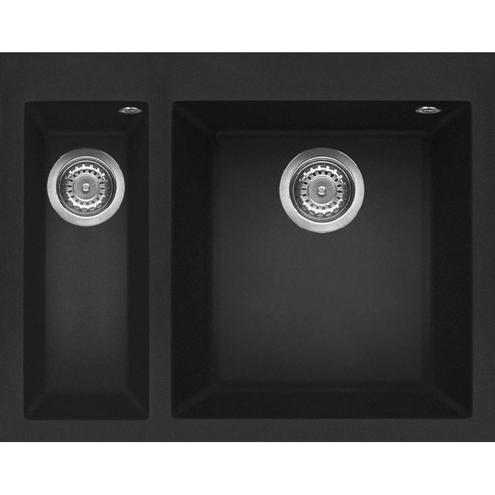 Zlewozmywak ELLECI QUADRA 150 GRANITEK nero LGQ15040