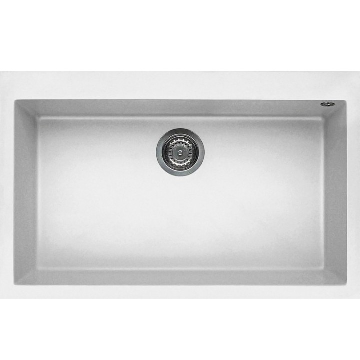 Zlewozmywak Elleci QUADRA 130 GRANITEK bianco LGQ13068