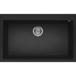 Zlewozmywak Elleci QUADRA 130 GRANITEK nero LGQ13040