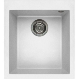Zlewozmywak ELLECI QUADRA 100 GRANITEK bianco LGQ10068