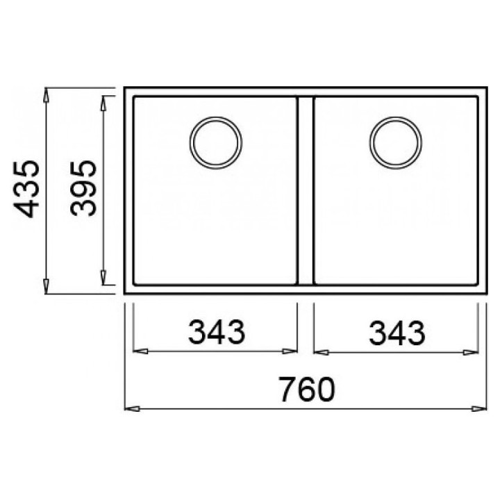 Zlewozmywak ELLECI QUADRA 350 METALTEK tytan LMQ35073BSO
