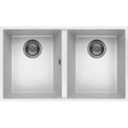 Zlewozmywak ELLECI QUADRA 350 GRANITEK bianco LGQ35068BSO