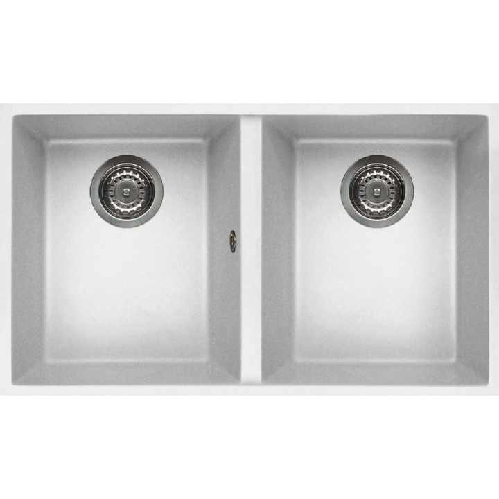 Zlewozmywak ELLECI QUADRA 350 GRANITEK bianco LGQ35068BSO